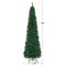 PVC Artificial Slim Pencil Christmas Tree with Metal Stand Ideal for Small Spaces